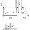 ZORIN Floodlight 200W dimensions